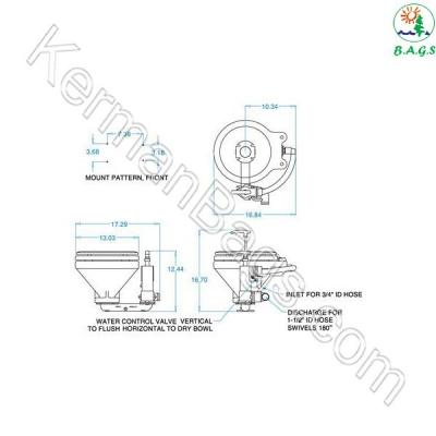 توالت فرنگی دستی تی ام سی مدل TMC-29941