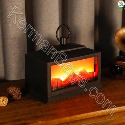 چراغ رومیزی طرح فانوسی شومینه مدل 100357380