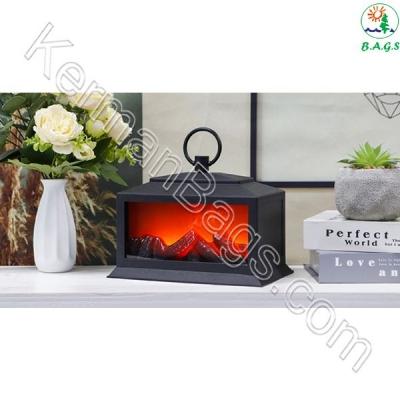 چراغ رومیزی طرح فانوسی شومینه مدل 100357380